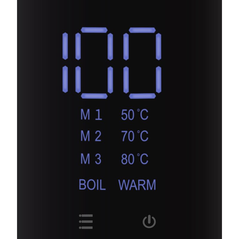 PROFI COOK kettle PC-WKS 1243, black, LED display